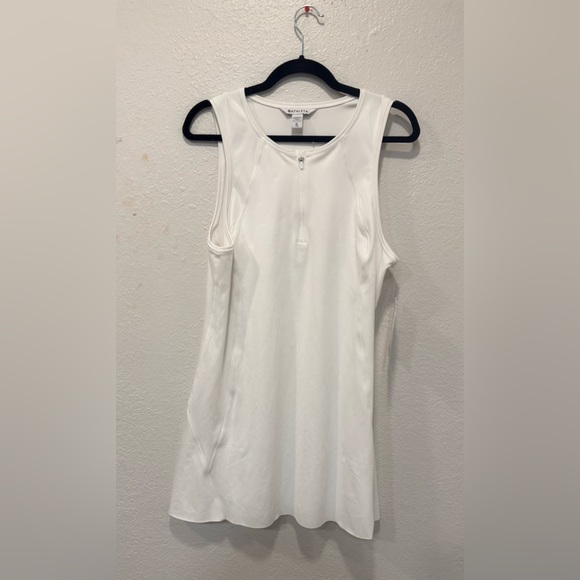 Athleta Tops - Athleta Ace Tennis Dress Womens  White 1/4 Zip Sleeveless Athletic